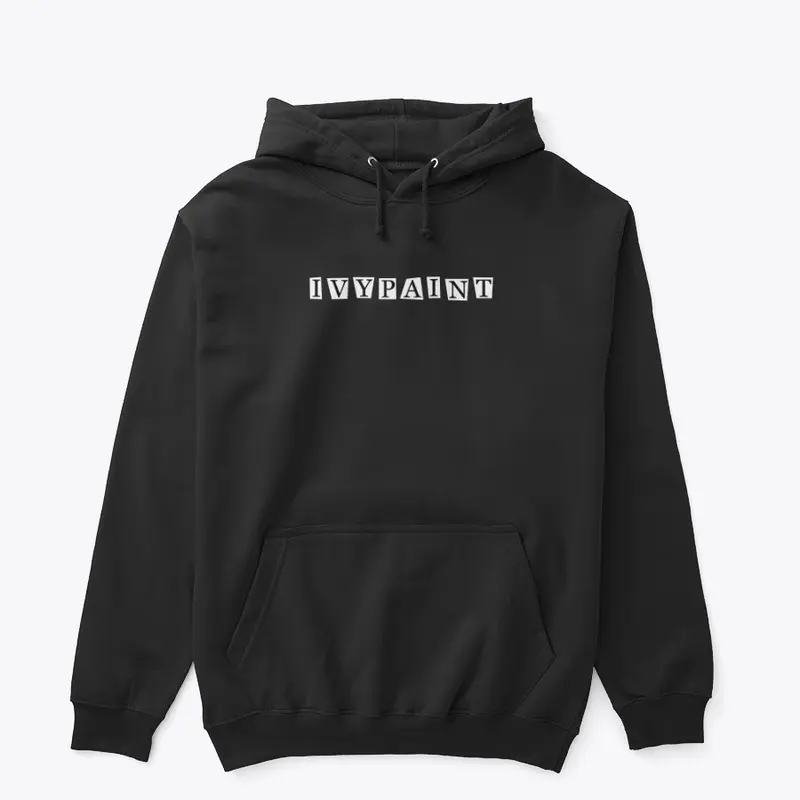 Ivypaint Plain Black Hoodie